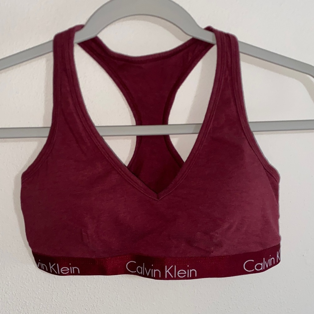 Calvin Klein Deep Red Sports Bra